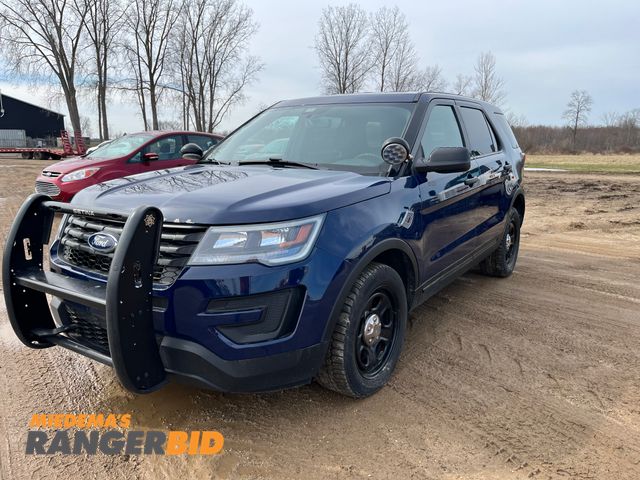 Lot 30-455 - 2018 Ford Explorer with a 3.7L V6 DOHC 24V engine. Police AWD