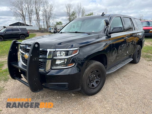 Lot 30-2115 - 2018 Chevrolet Tahoe with a 5.3L V8 OHV 16V engine. Police SUV 4x4