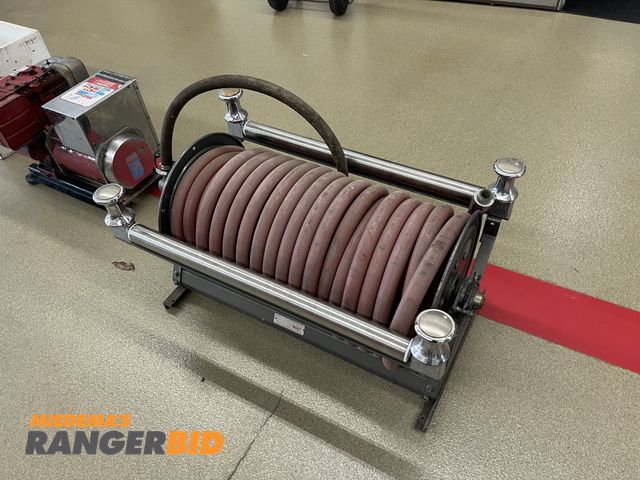Lot 30-4744 - Heavy duty hose reel with hose.