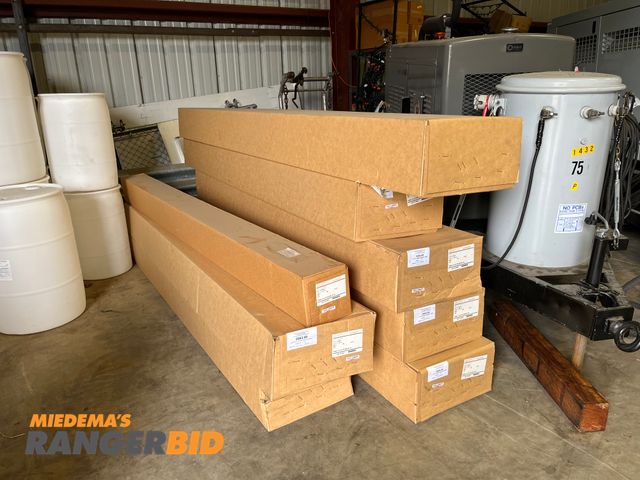 Lot 30-1648 - Omega 2 Unitary P.E.P. systems Gas  fired Infrared heater bought in 2017 never even taken out of the boxes. Boxes are sealed and have not been opened. See picture of material list included.