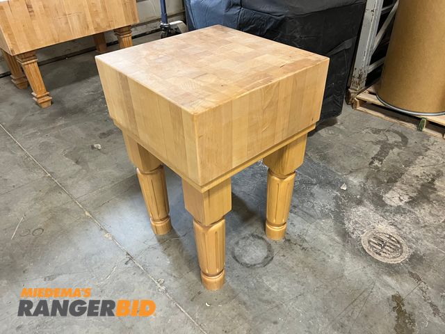 Lot 30-3846 - New McClure Tables Butcher Block Table Hard Maple Hand Crafted.  New, never used. Seller will load.