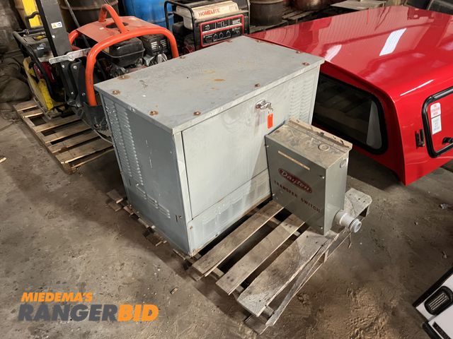 Lot 30-1904 - Dayton Standby Generator with Transfer Switch 8000 W Natural Gas Powered