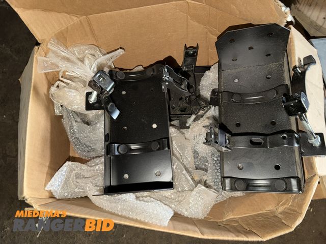 Lot 30-5782 - Lot of (5) post mount fire extinguisher holders.