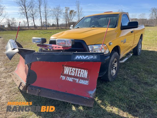 Lot 30-936 - 2015 Dodge Ram ST with 84,050 miles Regular Cab Long Box Plow Truck 4x4
