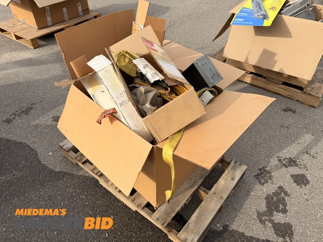 Lot 30-3997 - Pallet of misc. parts including belts and more.