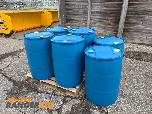 Lot 30-443 - (6) 55 gallon drums (empty)