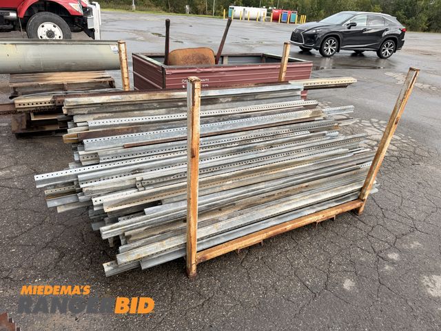 Lot 30-3281 - Large pile of metal U channel post.