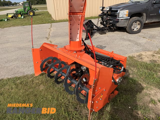 Lot 30-3566 - 2024 Victory SS-SB60HS Snowblower 58" Skid Steer Attachment Hydraulic Powered ONLY APPROXIMATELY 7 M...