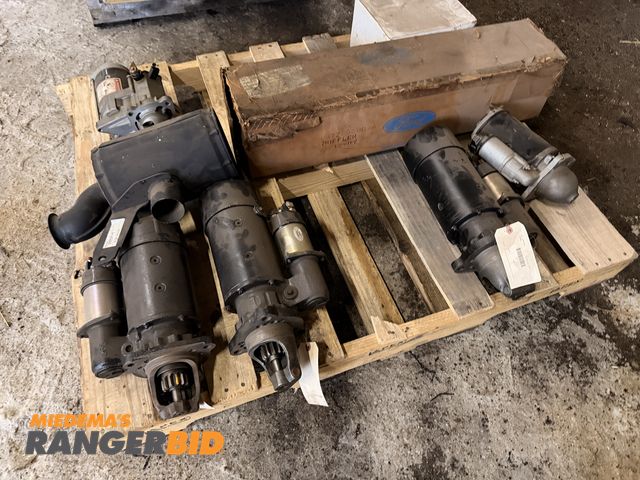 Lot 30-3362 - (11) Pallets of Truck/Heavy Equipment parts and more.. includes: Starters, Brake Lines, Cylinders, F...