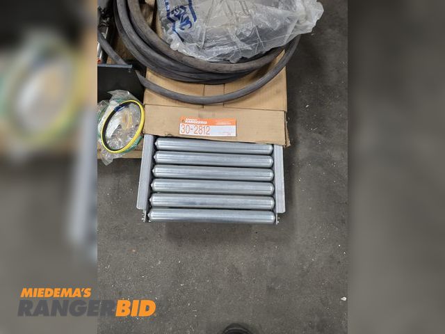 Lot 30-2812 - Large lot of miscellaneous industrial parts including: New Oxi-acetylene torch, New roller conveyor,...
