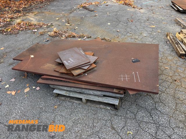 Lot 30-11 - LOT OF Steel Plates, Random Cutout Sizes, 1/2" Thick to 1" Thick

Seller will assist with loading. F...