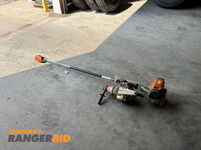 Lot 30-744 - Stihl BT45 Drill, and HT102 Spin Trimmer Gas Powered Recoil Start