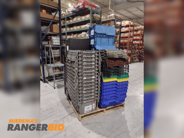 Lot 30-72 - Pallet of Plastic Totes and Bins