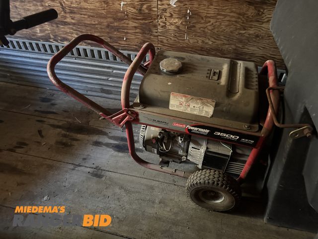Lot 30-1022 - Coleman 3500 Generator, hours unknown. Said to run and operate when repossessed in November 2024 but...