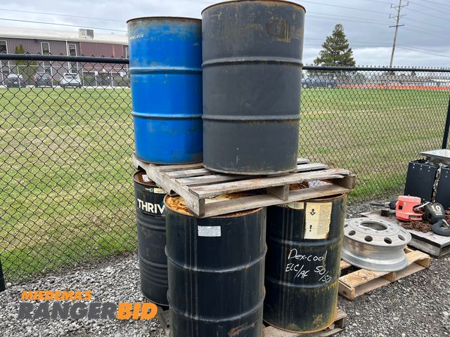 Lot 30-2583 - (7) Drums, including Dex-cool Elc/Af 50/50 seller will load