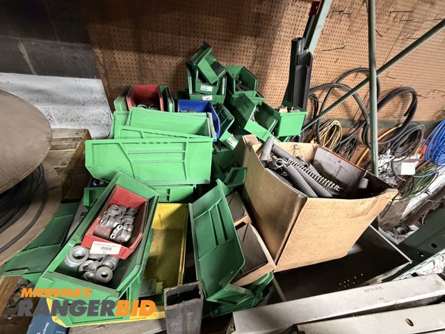Lot 30-10981 - Hanging bins with assorted electrical items

Pickup by appointment only, buyer to call to schedule p...