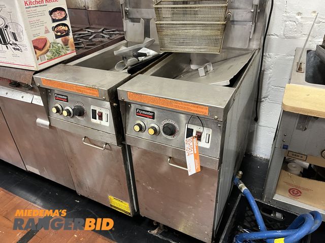 Lot 30-1814 - 3 Frymaster MJ145EBLSD  Stainless Steel Deep Fryer