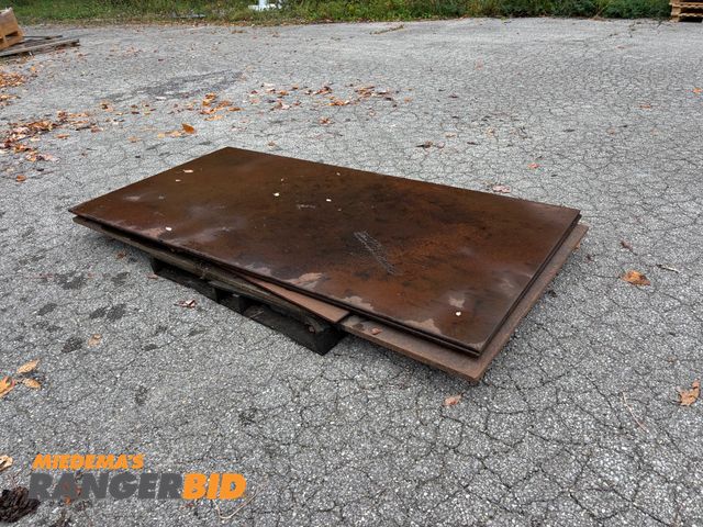 Lot 30-50 - Lot of Steel Plates, 4’ x 8”.  (1) is 1” thick and (2) are ¾” thick.