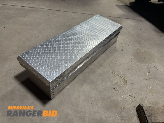 Lot 30-2160 - 1 Brute Commercial Class Toolbox 56" long.  18" deep.  12" tall.  7" below truck rail.  No keys for ...