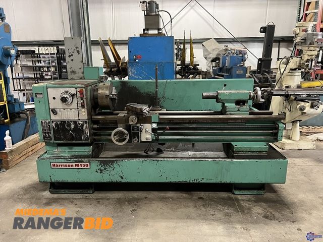 Lot 30-802584 - Harrison  M450 16" x 60" Engine Lathe Equipped With:
-DRO Ready (Not equipped). 
-Inch Threading 
-M...