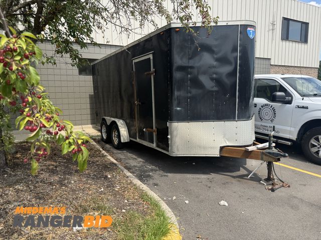 Lot 30-5103 - 2015 Interstate SFC716TA2 Enclosed V-Nose Trailer