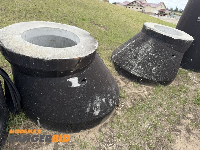 Lot 30-5851 - (2) concrete manhole entries with 23.5" diameter top entry point.