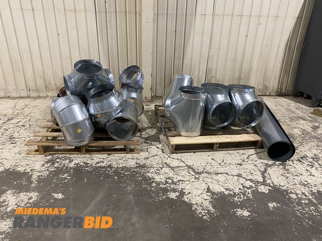 Lot 30-278MV - Lot of HVAC Duct Fittings and Ducting. Various Fittings and duct lengths.