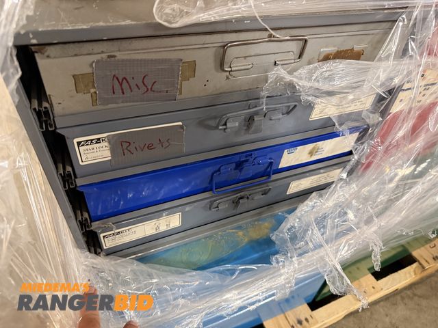 Lot 30-3691 - Pallet of filters and Metal Organizers