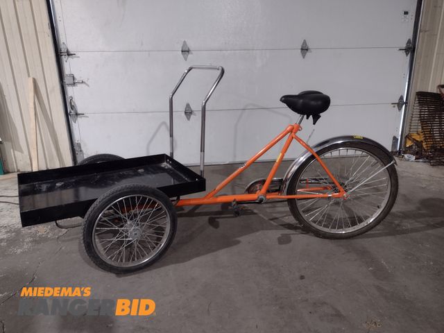 Lot 30-76 - NYC Worksman 1898 Front Loader - Model STPT. Tires and tubes may need replacing. 

The seller will a...