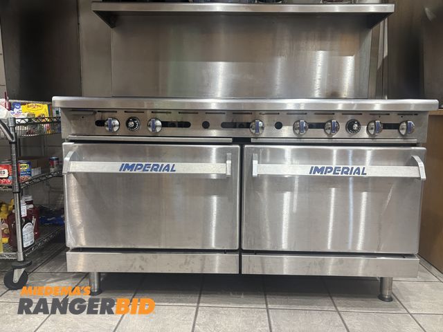 Lot 30-1617 - Imperial Commercial Stove with skillet top Stainless Steel Commercial Stove