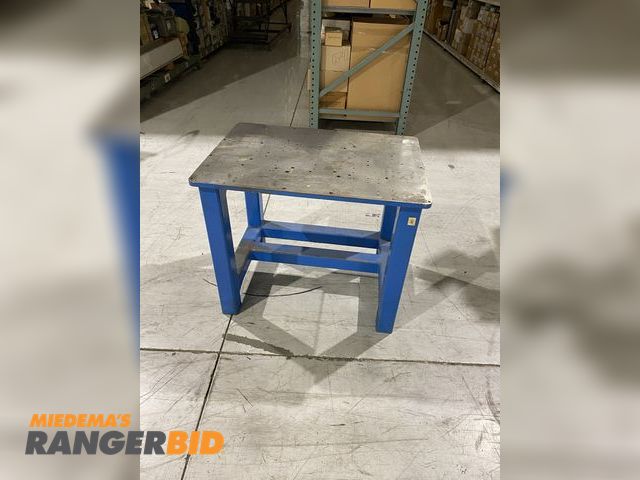 Lot 30-66 - Steel Machine Base Table 24" X 34" X 28.5"