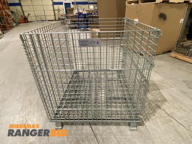 Lot 30-52 - Forkable 4000# Static Load Capacity 40" x 48" x 36" Depth Collapsible Metal Storage Crate 


Seller ...