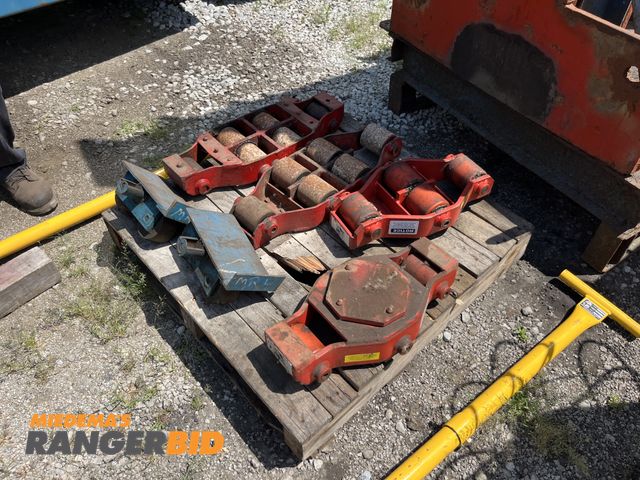 Lot 30-1038 - Hevi Haul Heavy moving dollies red ones are 10 ton each.