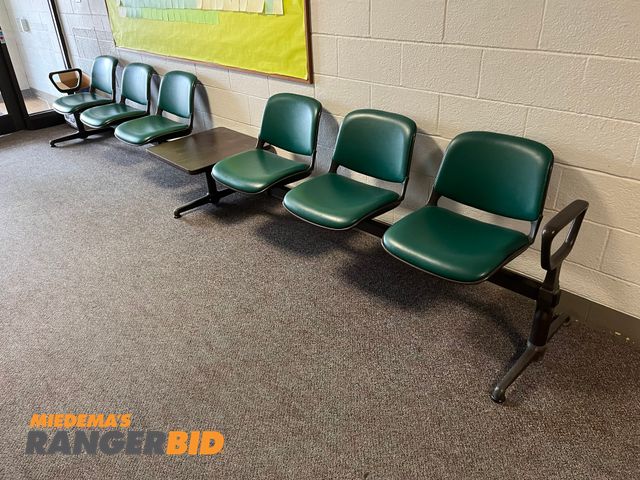 Lot 30-4097 - Lot of (8 sets) Lobby / Terminal Style chairs. Buyer is responsible for removal.