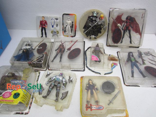 Lot 31-7296 - (2) Totes of Toys - Some w/Packaging - Appear Complete: Xena, Star Trek, Star Wars, Dragon Heart, et...