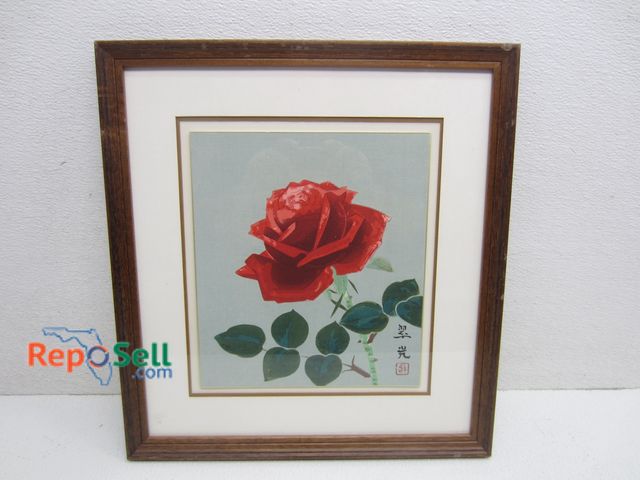 Lot 31-2117 - "Ukiyo-E" &amp; The Japanese Wood Block Print - Original Wood Block Print, Has COA, 16"x17"