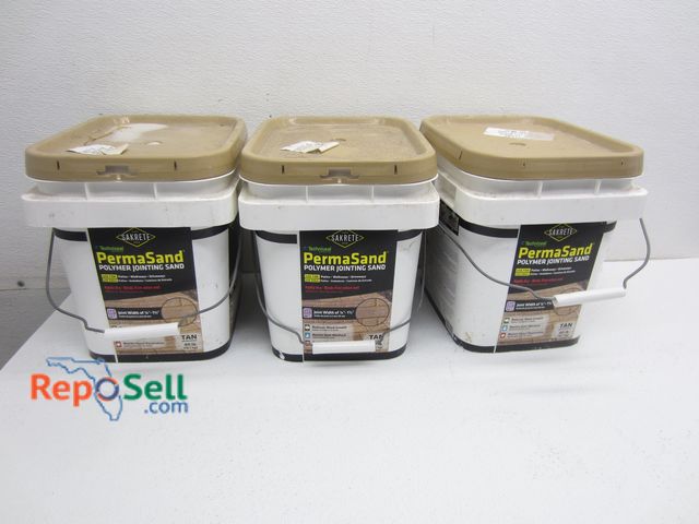 Lot 31-9170 - (3) 40lb Tubs Permasand - Unopened