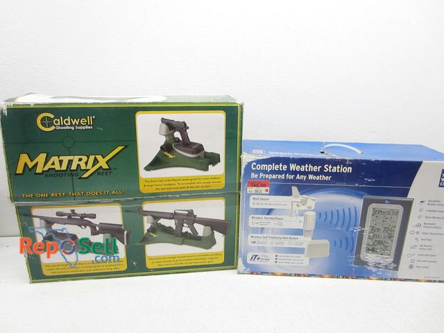 Lot 31-2372 - Caldwell Matrix Gun Rest &amp; Weather Channel Station - Both Appear Unused