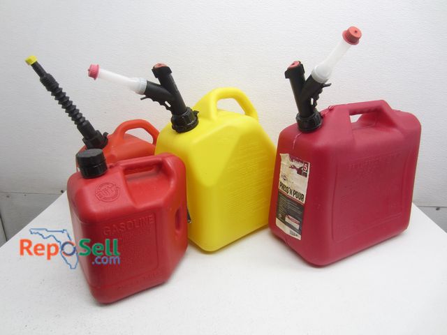Lot 31-2106 - (4) Gas Cans: 5 Ga Deisel, (1) 5 Ga And (2) 2 Ga