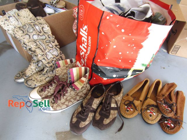 Lot 31-9200 - (3) Boxes of Ladies Shoes Most Size 9: Footwear, including sneakers from brands like Nike and Coach,...