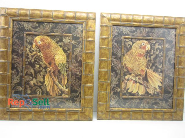 Lot 31-2109 - (2) Framed Art by Wood, 21"x25"