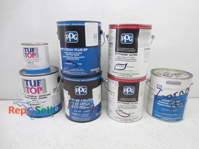 Lot 31-9320 - Tufftop Part A and B, Garage floor paint, PPG Pitthane Ultra, etc.