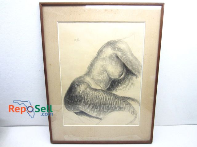Lot 31-1147 - Framed Original Sketch by Murphy, 24" by 31.