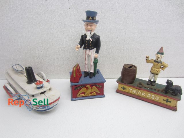 Lot 31-9220 - (3) Cast-iron Banks