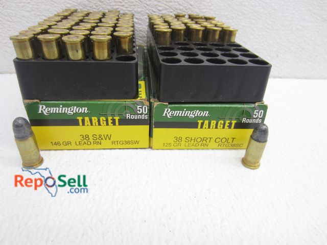 Lot 31-9090 - (132) Rds Remington 38 S&amp;W 146gr &amp; 38 Short Colt 125gr