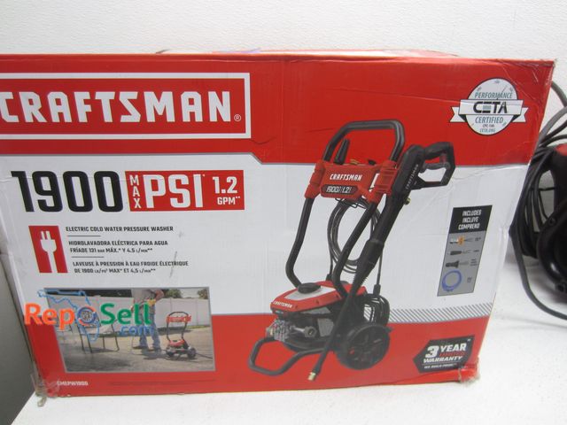 Lot 31-2164 - Craftsman 1900Psi 1.2GPM Pressure Washer - Powers On, #CMEPW1900