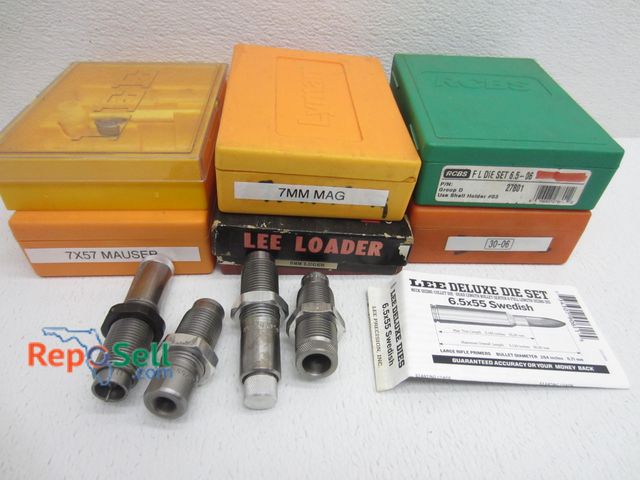 Lot 31-5245 - (6) Die Sets: 7mm, 9mm, 7x57 Mauser, etc.