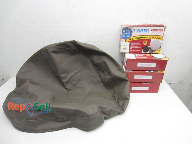 Lot 31-6329 - (5) Tire Covers, 29.75" And 29": White Gray And Black - Appear Unused