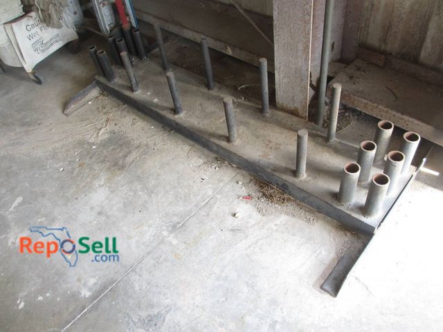 Lot 31-1301 - Air Hammer Organizer Featuring Multiple Tubular Slots Designed For Organizing Air Hammer Bits. Const...