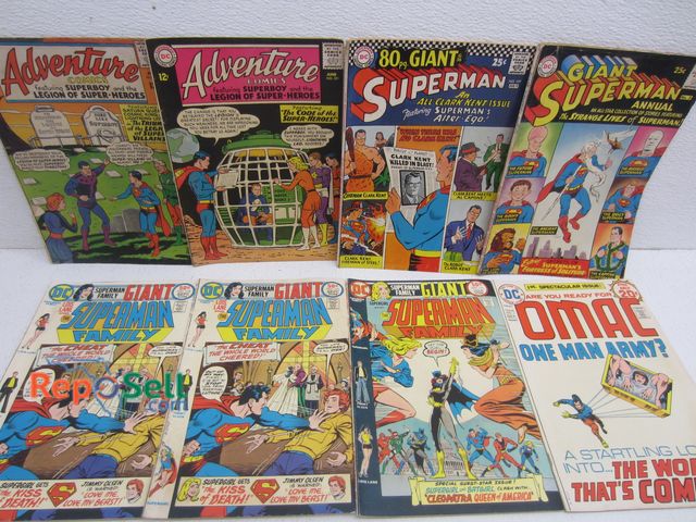 Lot 31-9157 - (8) DC Comics Giant: Superman, Adventure Omac etc